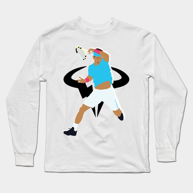 Rafael Nadal Grand Slam Collage Long Sleeve T-Shirt by Jackshun